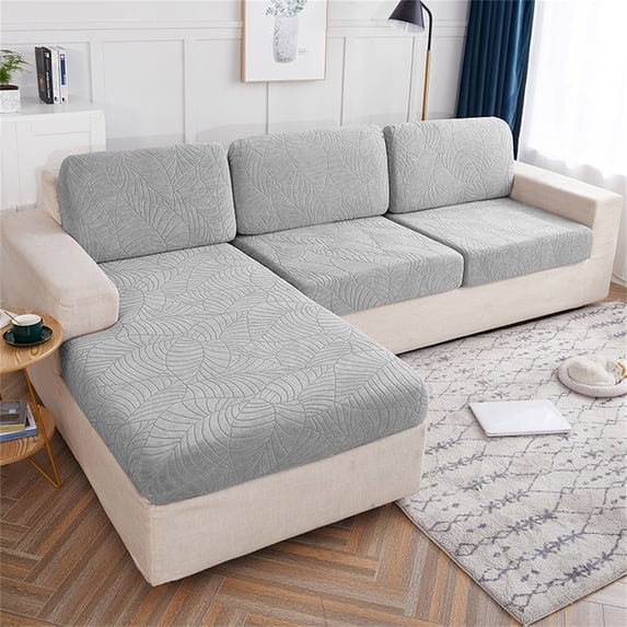 Eolstice Cushion Sofa Seat Cover, Tightly Wrapped Protection Fiber Cover, Living Room Seat Protector, for Furniture, Pet Protection, Washable, Sturdy Fabric(Gray)
