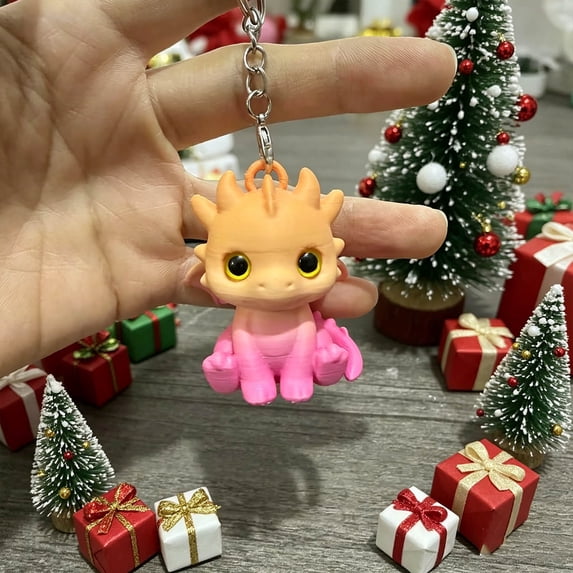 Eolstice Cute Colored Keychain, Decorative Key Ring Pendant Ornament for Bag, Purse and Backpack, Fun Accessory for Keys and Personal Use