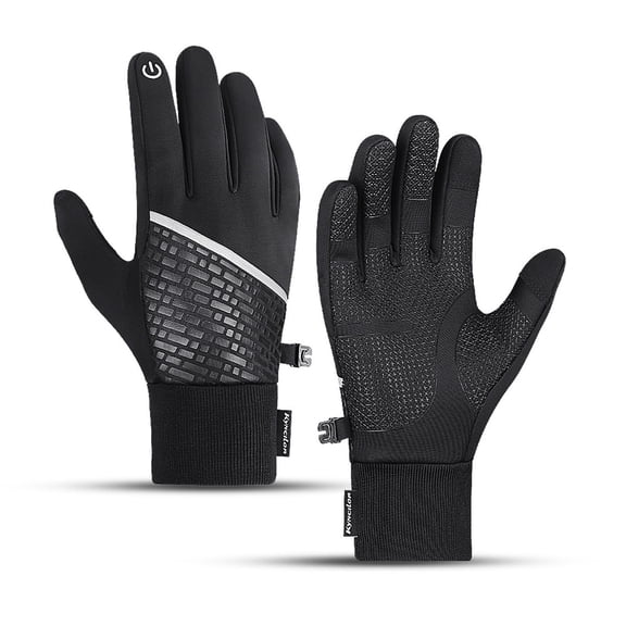 Eolstice Cycling Gloves Men Winter, Windproof Insulated Touchscreen Compatible, Warm Sports Gloves for Fishing, Running, Motorcycle Riding, Daily Commute