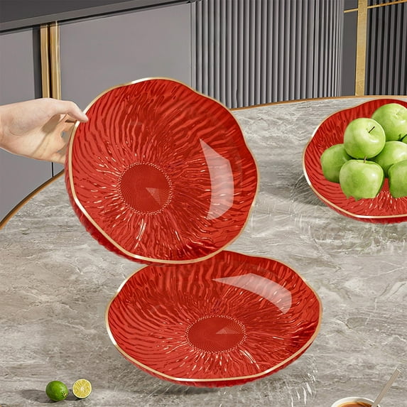 Eolstice Decorative Skull Shape Serving Platter, Plastic Dessert Candy Display Tray, Thematic Party Snack Holder for Halloween Events