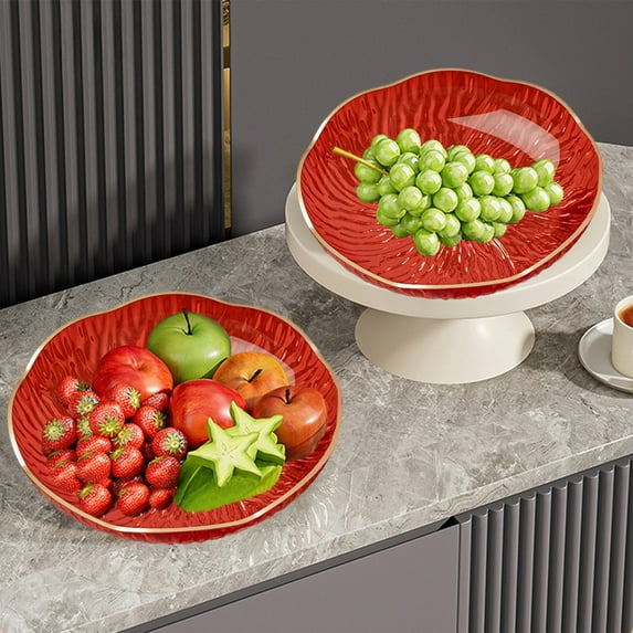 Eolstice Decorative Skull Shape Serving Tray, Plastic Dessert Candy Display Platter, Party Snack Holder for Thematic Halloween Events