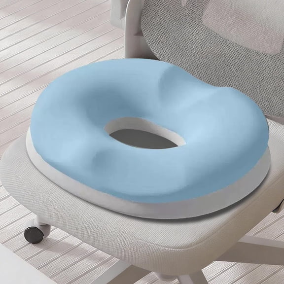 Eolstice Double Layer Elastic Pressure Relief Seat Cushion, Tailbone Support Pad for Office Chair Car Seat, Breathable Contoured for Extended Sitting,Blue