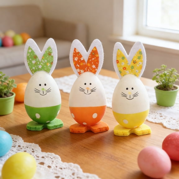 Eolstice Easter Eggs, Easter Bunny Eggs Decorations, Plastic Easter Eggs for Egg Hunt, Basket Stuffers, Party Decor, Spring Celebration, Holiday Activity(B)