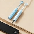 thumbnail image 1 of Eolstice Egg Beater, Multi Function Manual Hand Mixer, Stainless Steel Whisk Tool For Home Kitchen Cooking Baking Whipping And Blending,Blue, 1 of 5