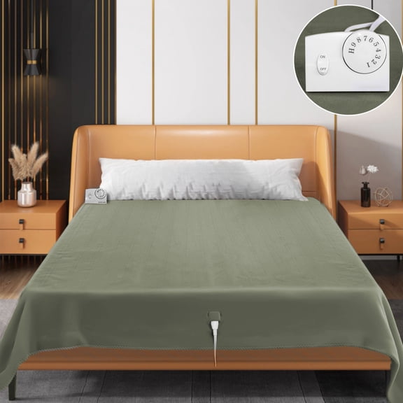Eolstice Electric Mattress Pad, Double-control Electric Blanket, Heating Under Mat With Zoning Temperature For Bed, Home, Winter, Sturdy Warmth Solution