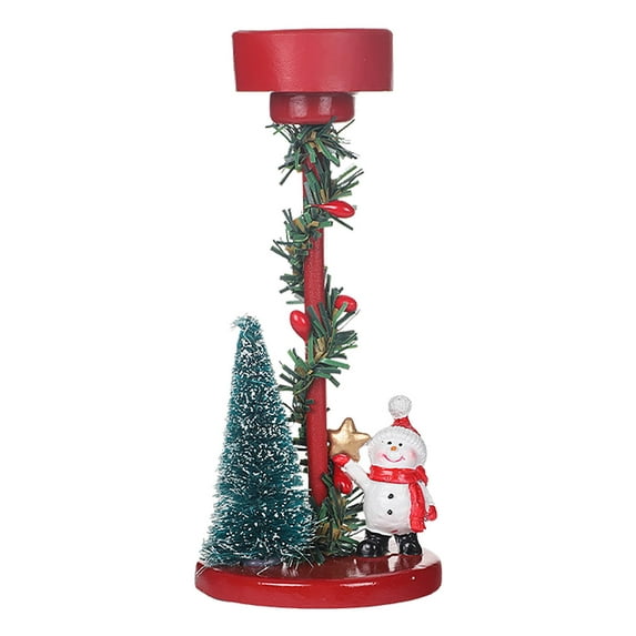 Eolstice European-Style Metal Candle Stand Vintage Christmas Tree Design Table Centerpiece Holiday Dining Decor Party Setting Essential Festive Atmosphere Creator