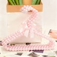thumbnail image 1 of Eolstice European Style Pearl Hanger, Bowknot Childrens Hanger, Wedding Dress Hanger With Fade-Resistance Finish For Closet Organization, Gift Idea, Decorative Design(Pink), 1 of 6