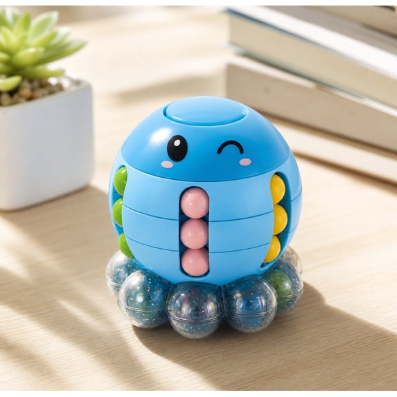 Eolstice Fidget Puzzle Bead Toy, Rotating Stress Relief Game, Portable Educational Sensory Fidget for Kids and Adults, Anxiety Relief Brain Training Desk Toy