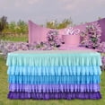 thumbnail image 1 of Eolstice Five-Layer Pleated Party Tablecloth, Versatile Shape Table Cover, Festive Celebration Decoration, Home Event Accessory, 1 of 7