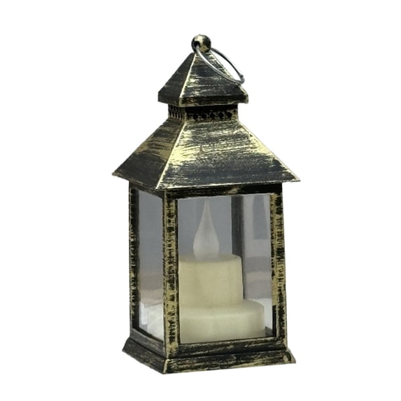 Eolstice Flickering LED Electronic Candle Light, Mini Oil Lamp Style Nightlight, Battery-Powered Holiday Ambiance Decor for Christmas Displays
