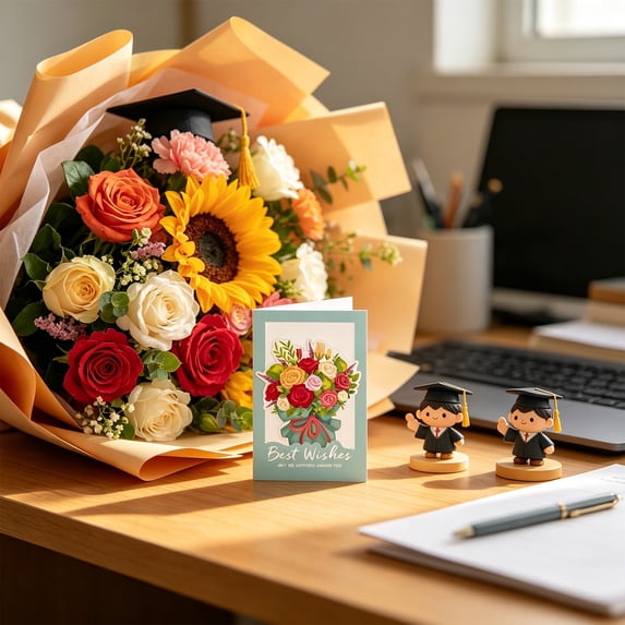 Eolstice Flower Bouquet Greeting Cards Set, Hollow Out Design, Best Wishes Note Cards with Envelopes, for Friends, Floral Stationery Set, Blank Inside