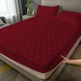 thumbnail image 1 of Eolstice Full Size Waterproof Mattress Cover, Waterproof Sheets Mattress Protector, Bed Sheet Protectors, for Bed, Sleeping Comfort, All-inclusive Fit, Home Use(Red), 1 of 6