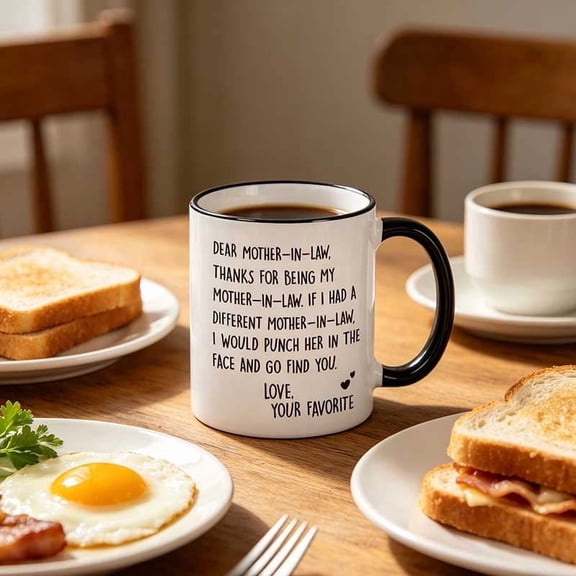 Eolstice Funny Coffee Mug, Humorous Quote Ceramic Cup With Black Rim Handle, Novelty Drinkware For Coffee And Tea, Office Home Desk, Fun Coffee Lover Gift,White