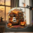 thumbnail image 1 of Eolstice Halloween Themed Hanging Decoration with Spooky Reading Design, Seasonal Home Holiday Decor, Indoor Outdoor Display for Party Festivities and Seasonal Celebration, 1 of 6