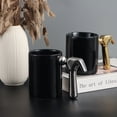 thumbnail image 1 of Eolstice Handle Ceramic Mug, Electroplated Gold Coffee Mug, For Home Office Kitchen Use, Gift Giving Present, Sturdy Cup, Everyday Drinkware(Silver), 1 of 3
