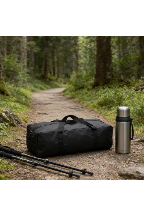 Heavy Duty Oxfords Fabric Waterproof Duffle Bag, Portable Travel Gear Organizer, Sturdy Outdoor Camping Storage Tote, Carry All Luggage for Trips