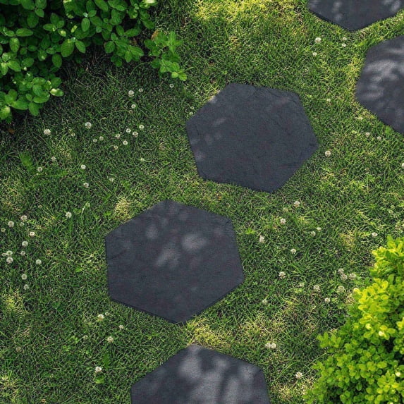 Eolstice Hexagon Plastic Stepping Stone, Imitation Airy Walkway Paver, Decorative Garden Walk, For Grass Lawn Yard, Outdoor Landscape, Lightweight