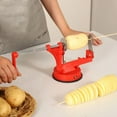 thumbnail image 1 of Eolstice Household Manual Potato Chipper, Stainless Steel Hand Cranked Slicer, Whirlwind Potato Chip Maker, Multifunctional Rotating Vegetable Cutter, 1 of 8