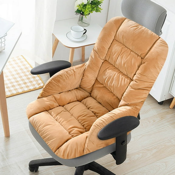 Eolstice Insulated Seat Cushion for Winter Use, Warm Office Chair Pad for Long Sitting Sessions, Cozy Integrated Cushion with Sturdy Construction for Back Support