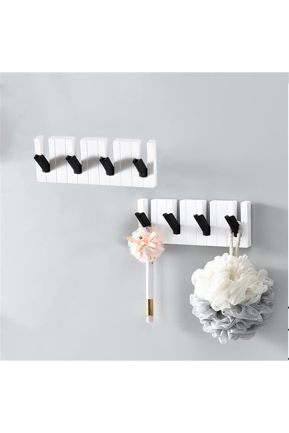 Key Wall Decorative Key, Email With Large Key Hook, Pocket Piano Shaped Key Holder, Key Punch Key Hook, For Entryway, Wall Mount, Organizer(A)