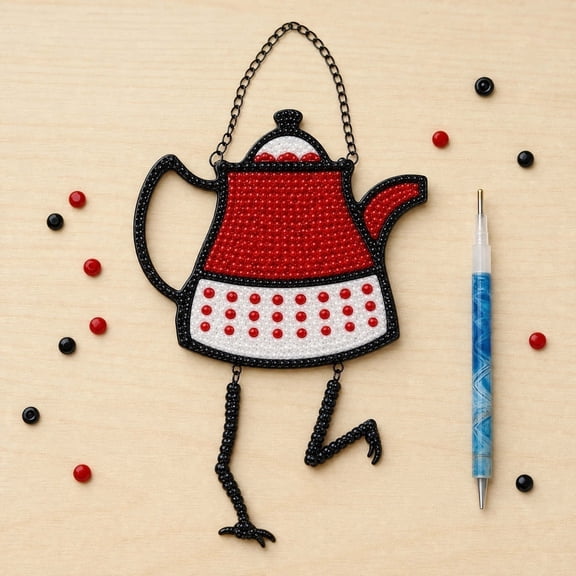 Eolstice Kitchen Witch Knitted Art Set, Hanging Wall Ornament, Handmade Kitchen Decor for Halloween or Everyday, Cute Magic Doll, Fun Witch Decor, Gift