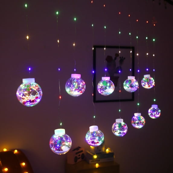 Eolstice LED Curtain String Lights Christmas, Tree and Home Decoration Lighting, For Year Round Gift Idea