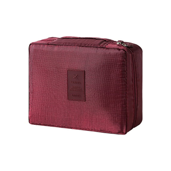 Eolstice Large Capacity Waterproof Make-up Bag, Cosmetic Organizer with Compartments, Portable Toiletry Case, For Travel, Gym, and Daily Essentials Storage