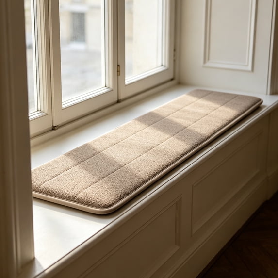 Eolstice Long Stool Cushion, Soft Thick Padded Rectangular Seat Pad, Stay In Place Mat, Indoor Home Living Room Hallway Entryway Window Seat Sofa Cushion, Chair Pad,Brown