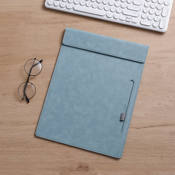 Eolstice Magnetic File Folder, Office Writing Pad and Notepad, A4 Letter Size Document Holder, For Desk Organization, Memo Board, Paper Storage, Sturdy Cover(Blue)
