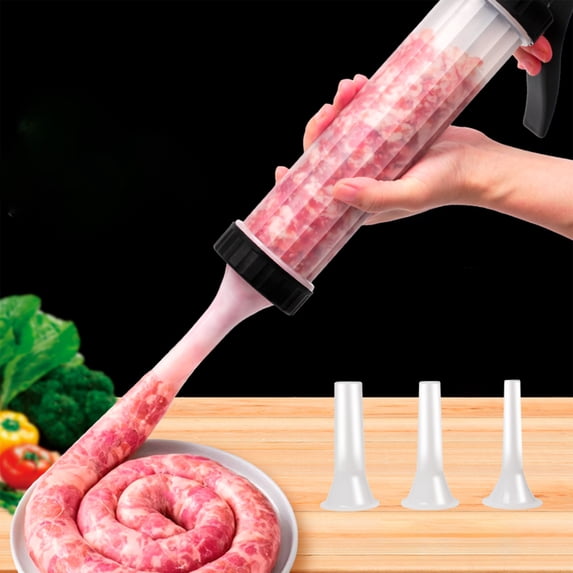 Eolstice Manual Sausage Stuffer Maker, Homemade Meat Filling Machine, Food Grade Kitchen Tool, Fast Sausage Making Device