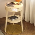 thumbnail image 1 of Eolstice Modern Multifunctional Side Table With Drawer, Coffee Bedside Study Desk Storage Shelf, For Living Room Bedroom Office Space Furniture, 1 of 6