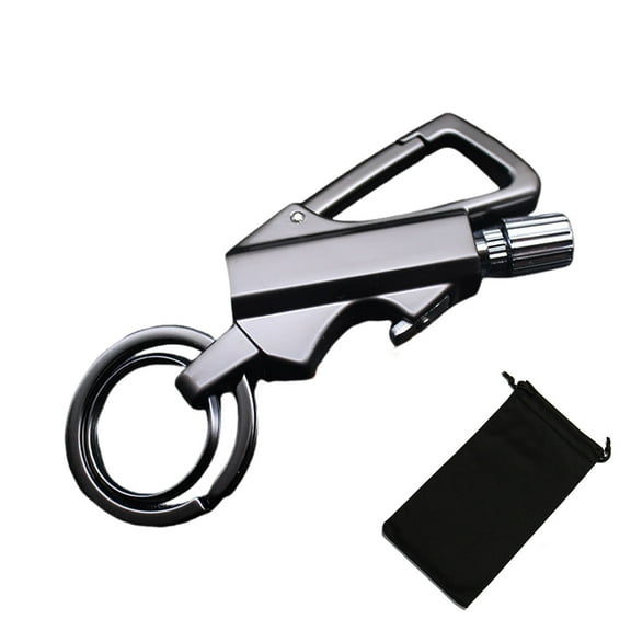 Eolstice Multifunctional Kerosene Lighter with Bottle Opener Feature, Outdoor Portable Keychain Lighter, 6ml Fuel Capacity for Camping Hiking and Emergency Use