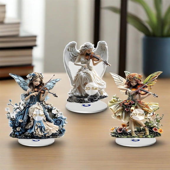 Eolstice Musical Rotating Display Stand, 360 Degree Spinning Miniature Decor, Battery Operated Novelty Ornament for Desk Shelf Display