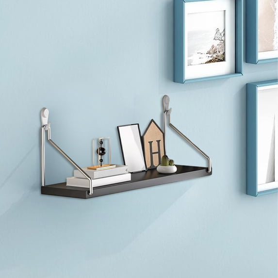 Eolstice No Drill Wall Mounted Floating Shelf, Bedside Mountable Organizer Shelf, Living Room Wall Shelf For Router Projector Books Display