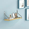 thumbnail image 1 of Eolstice No Drill Wall Mounted Floating Shelf, Bedside Mountable Organizer Shelf, Living Room Wall Shelf For Router Projector Books Display, 1 of 6