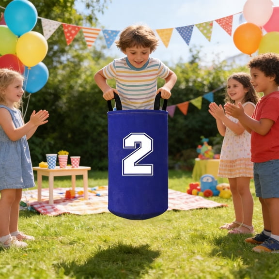 Eolstice Numeral Printed Sack Race Bag, Kids Jumping Sack, Backyard Group Game, Interactive Outdoor Activity, Party Fun for Children, Team Play