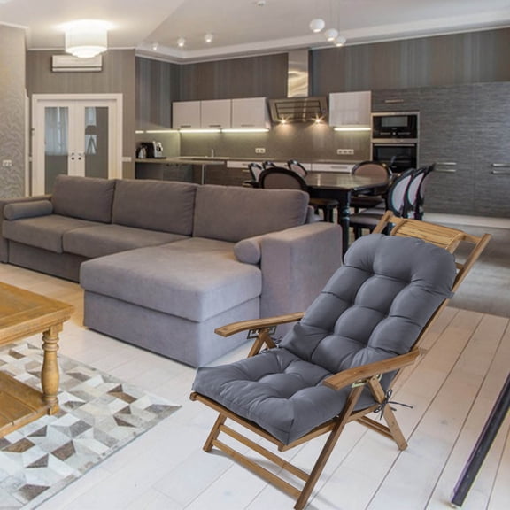 Eolstice Outdoor/Indoor Chaise Lounge Cushion, Sand-Proof Waterproof Outdoor Furniture Cushion, Thick Sunproof Support for Poolside and Garden Relaxation, Patio Essential