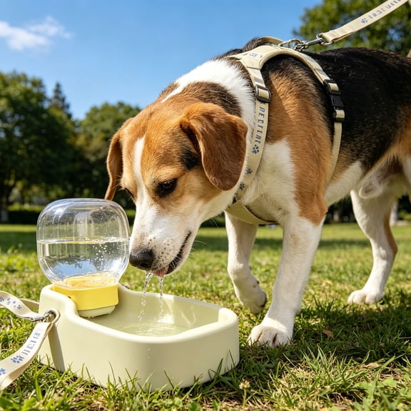 Eolstice Pet Water Bottle, Large Capacity Portable Dog Cat Drinking Cup, Foldable Travel Water Pitcher, for Pets Outdoor Walking Hiking Supplies