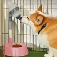 thumbnail image 1 of Eolstice Pet Water Geyser Bowl, Dog Cat Dispenser with Step Licking Ball, Perpendicularity Design, Hydration Aid, Pet Care Essential(Pink), 1 of 6
