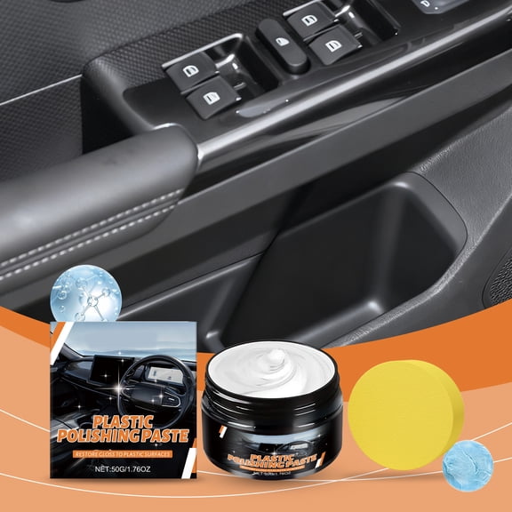 Eolstice Plastic Polishing Paste, Scratches Remover for Acrylic, Restorer for Headlights, Surface, DIY Care, for Homme, Office, Car Use