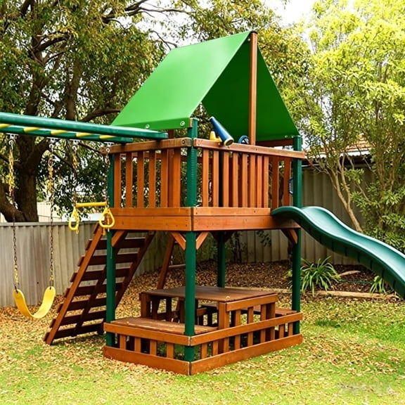 Eolstice Playground Cover, Waterproof Sun Shade for Outdoor Equipment, UV Protection Roof Tarp for Kids Backyard Climber Playset