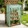 thumbnail image 1 of Eolstice Portable Mini Greenhouse for Plants Indoor Outdoor, Clear Small Walk in Garden Grow Tent, Winter Frost Protection for Herbs Flowers Patio Yard,Green, 1 of 6