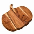 thumbnail image 1 of Eolstice Pumpkin Shaped Wood Serving Board, Reversible Wooden Charcuterie Tray for Cheese Fruit Bread or Steak, Kitchen Countertop Display Platter, 1 of 5