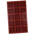 thumbnail image 1 of Eolstice Rectangular Chocolate Bar Mold Tray, Flexible Silicone Baking Form, Non-Stick Confectionery Creation Kit for Homemade Treats, 1 of 6