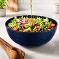 thumbnail image 1 of Eolstice Reusable Round Polypropylene Cereal Bowl, Embossed Floral Serving Bowl, Top Rack Dishwasher Safe, Great For Serving Salad Soup Snacks And More, 1 of 6