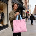 thumbnail image 1 of Eolstice Reusable Shopping Bag, Foldable Waterproof Nylon Bag, Strong Load Bearing Bag with Hidden Compartment for Groceries, Travel, Eco-Friendly Use, 1 of 6