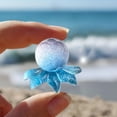 thumbnail image 1 of Eolstice Sea-style Animals Series Gradient Pocket Card, Sparkling Crab Blessing Card, Cute Fish Tank Decoration Card For Aquarium, Gift, Party Favor, Accent, 1 of 6