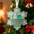 thumbnail image 1 of Eolstice Snowflake Shaped Sea Glass Friendship Decor, Handcrafted Ornament Eternal Keepsake, Winter Theme Home Decor Sea Inspired Holiday Gift, 1 of 9