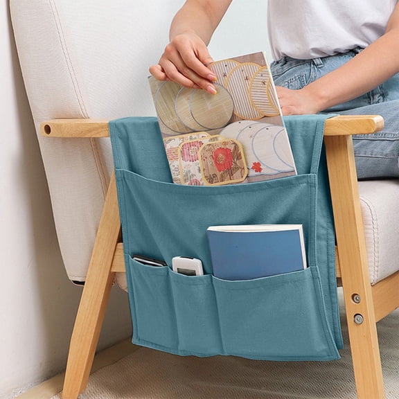 Eolstice Sofa Armrest Organizer, Hanging Armchair Caddy, Multiple Pockets, Remote Control Holder, Couch Storage, Magazine Phone Book