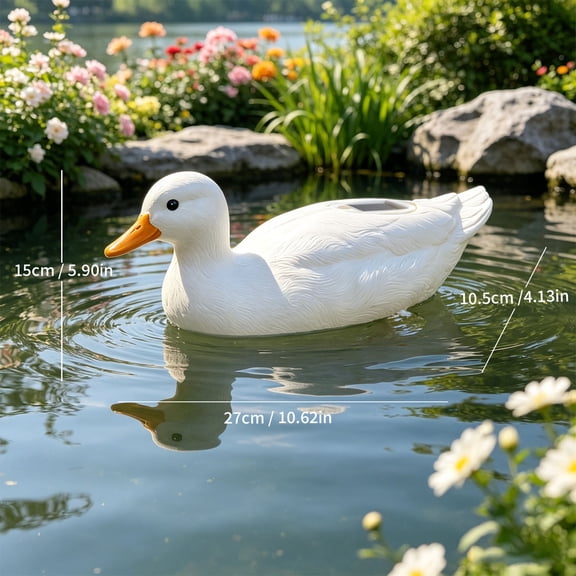 Eolstice Solar Bird Statue, Floating Pool Pond Decor Light, Waterproof Blow Mold, Warm Night Light, Balanced Garden Pool, Bird Deterrent Ornament